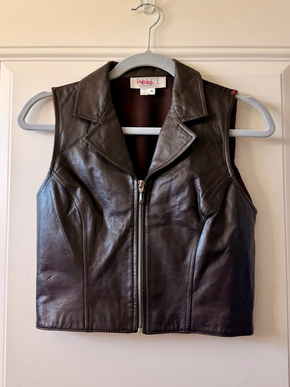 Brown Leather Vest
